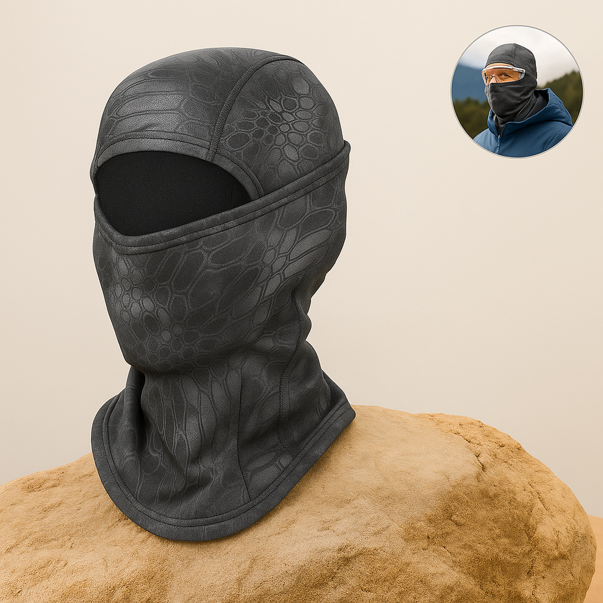 ArcticGuard – Fleece Sturmhaube | winddicht & atmungsaktiv | unisex Outdoor Kälteschutz.