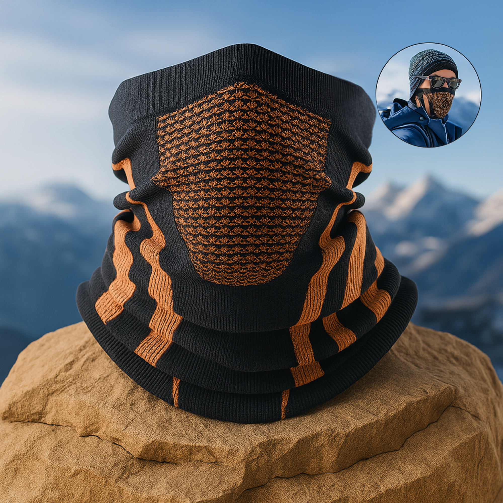 AlpinGuard – Multifunktionstuch Kälteschutz | atmungsaktiv & dehnbar | Outdoor Sport & Winter Alltag.