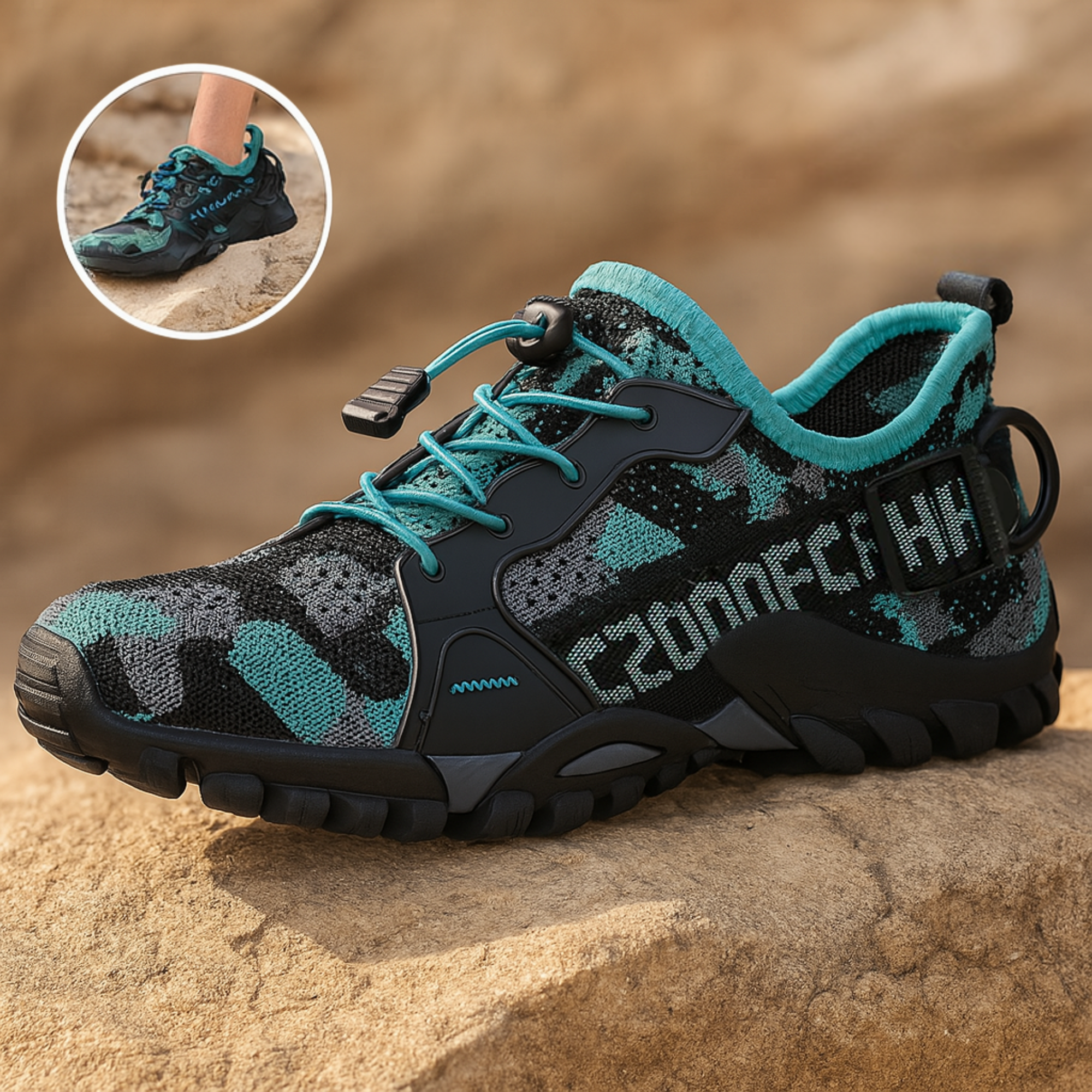 SensoWalk – orthopädischer Wanderschuh | Dämpfung rutschfest atmungsaktiv – für Senioren & schmerzfreies Gehen