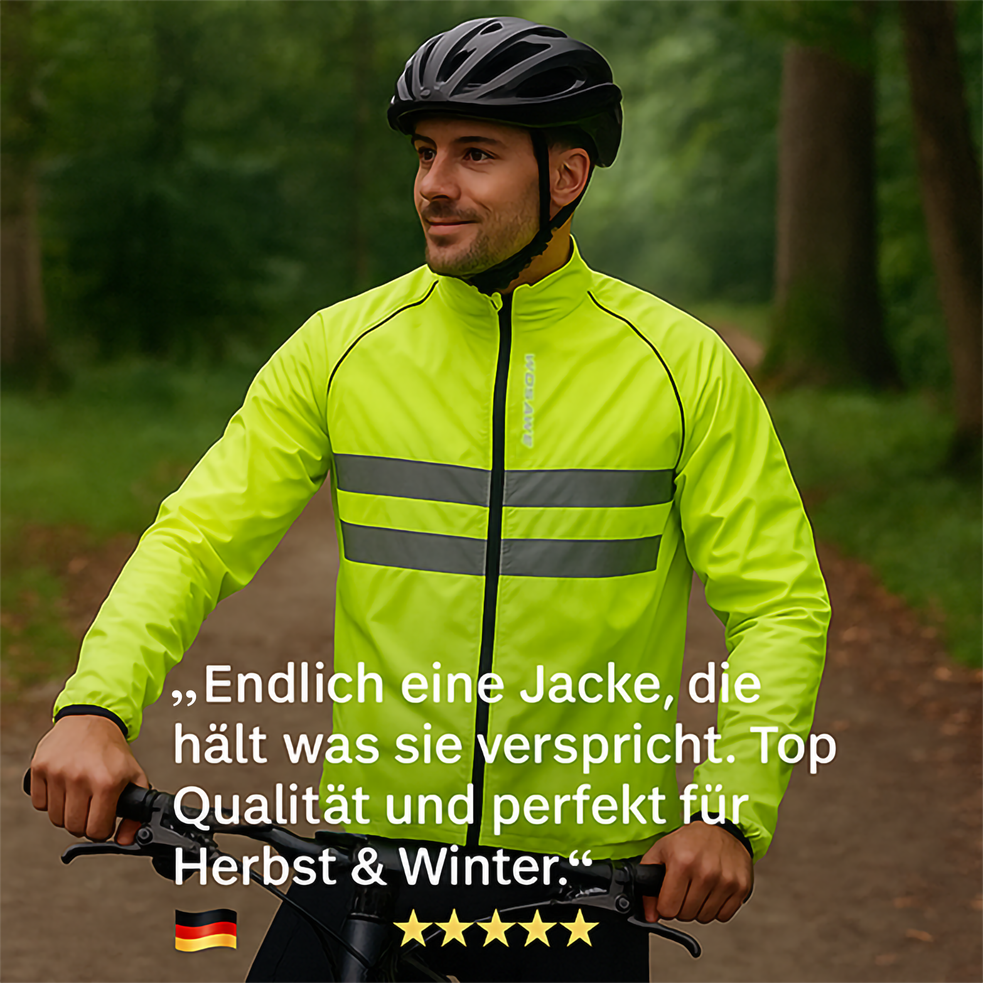 AlpenDry – Regenjacke atmungsaktiv | ultraleicht winddicht reflektierend | Wandern & Radfahren.