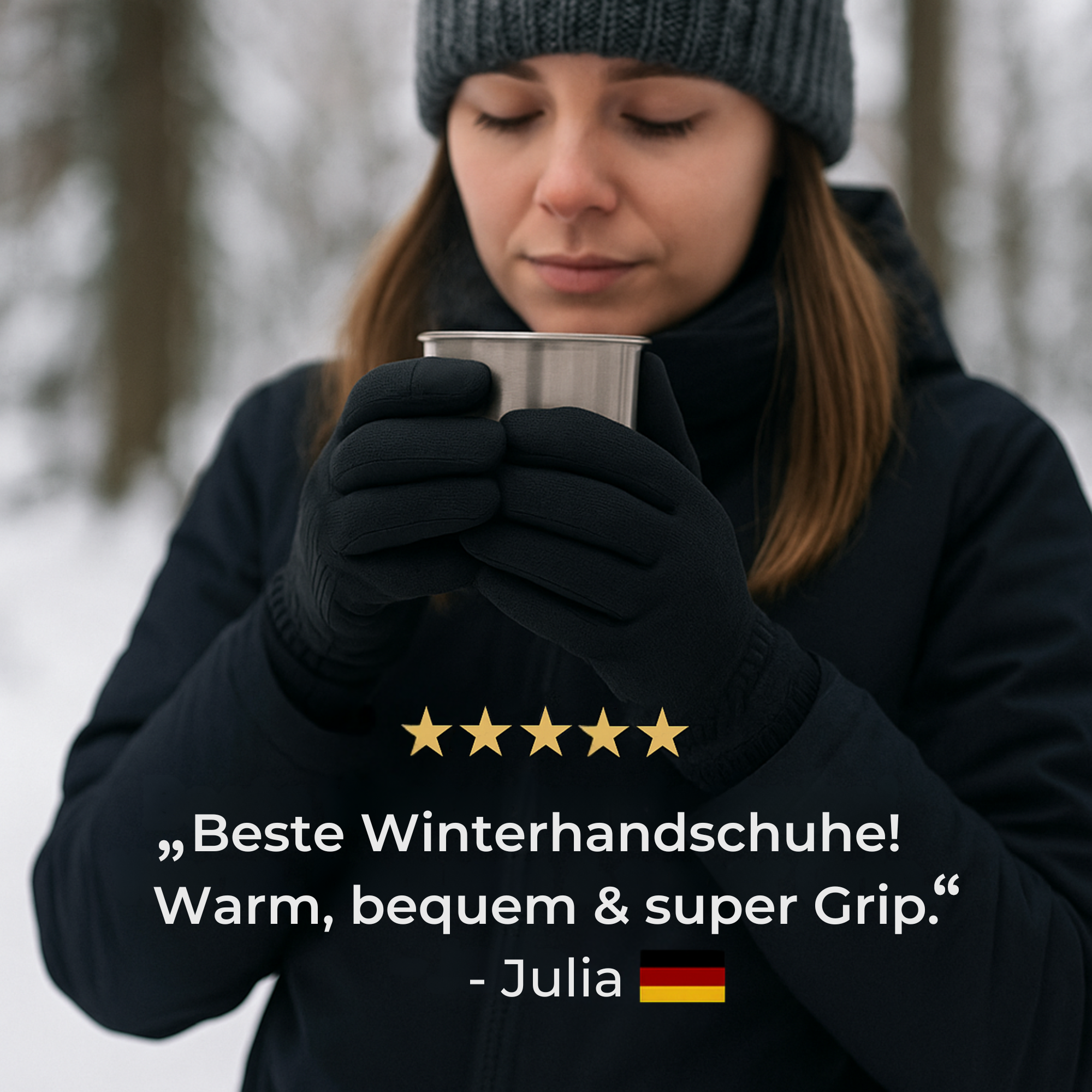 ProGrip – Winter Fahrradhandschuhe | touchscreen rutschfest winddicht | Herren & Damen