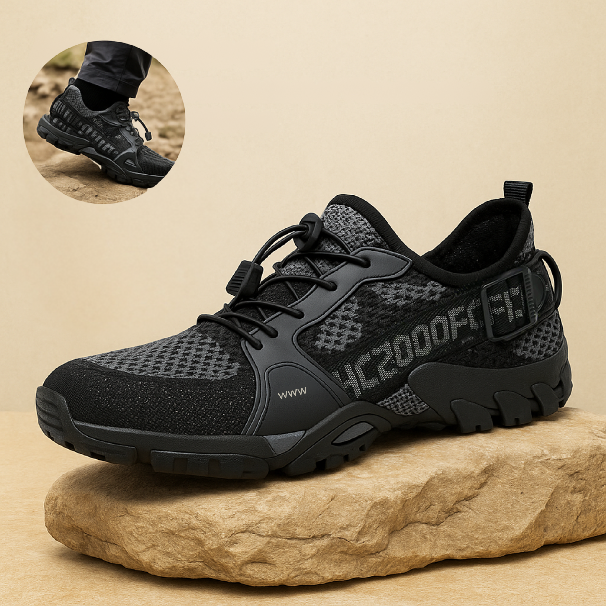 SensoWalk – orthopädischer Wanderschuh | Dämpfung rutschfest atmungsaktiv – für Senioren & schmerzfreies Gehen