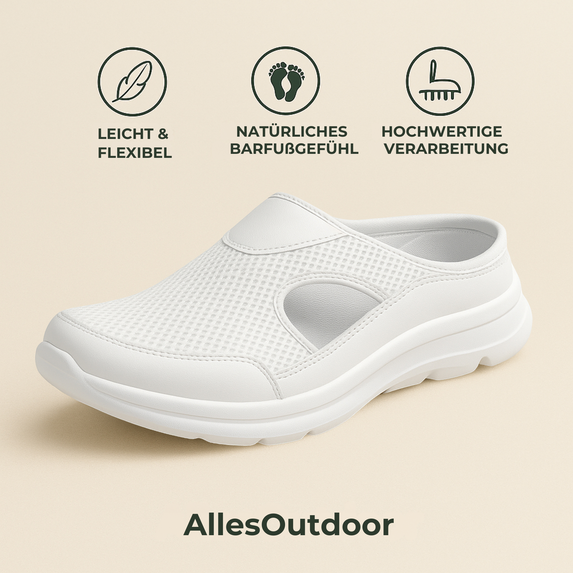EasWalk – Arbeitsschuhe Plantarfasziitis | rutschfest atmungsaktiv | für Pflege & Stehberufe.