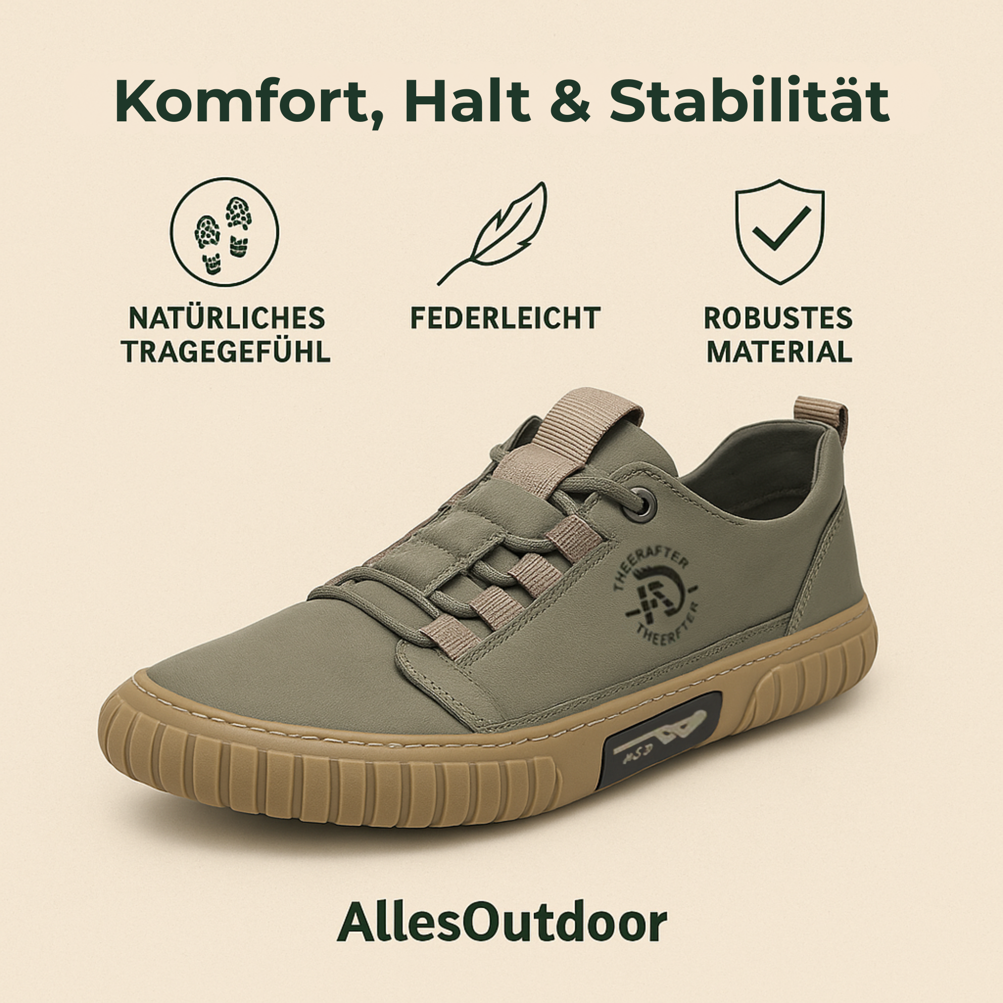 Barfino – Orthopädische Barfußschuhe Herren gegen Fußschmerzen | Atmungsaktiv & Rutschfest | Für Alltag & lange Spaziergänge.