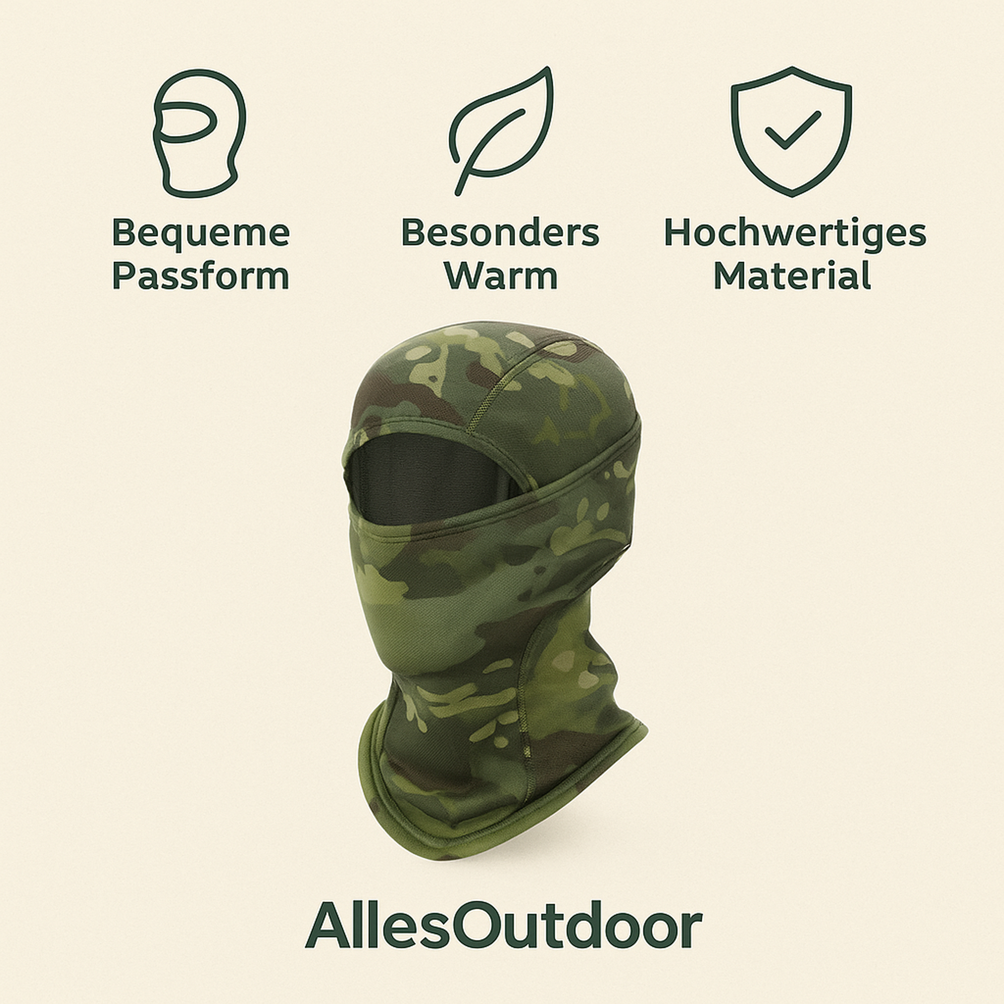 ArcticGuard – Fleece Sturmhaube | winddicht & atmungsaktiv | unisex Outdoor Kälteschutz.