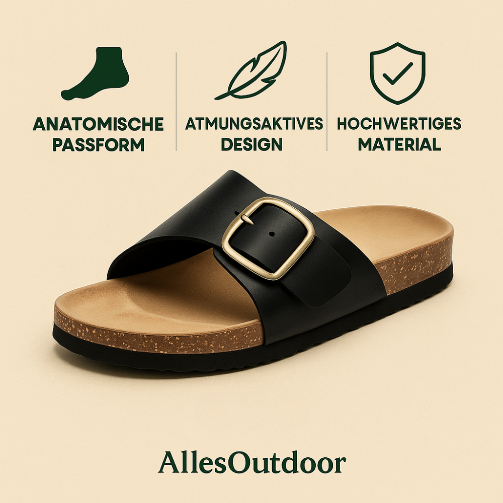ComfoLyn – Orthopädische Damen-Sandalen | Schmerzlindernd bei Fersensporn & Plantarfasziitis | Rutschfest & Atmungsaktiv.