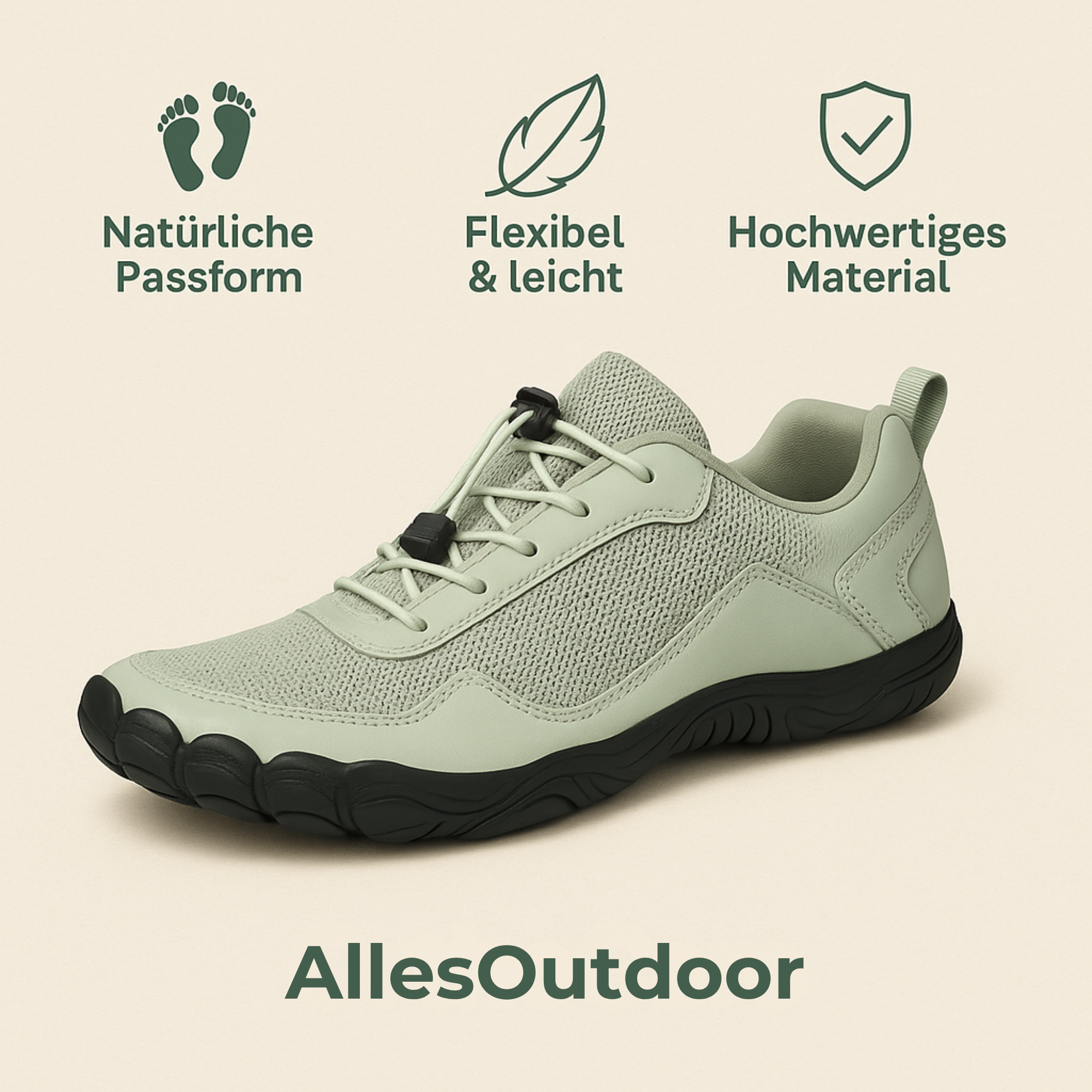 OrthoCare – Barfußschuh | orthopädisch schmerzlindernd wasserdicht rutschfest | breiter Zehenraum für Alltag & Gesundheit.