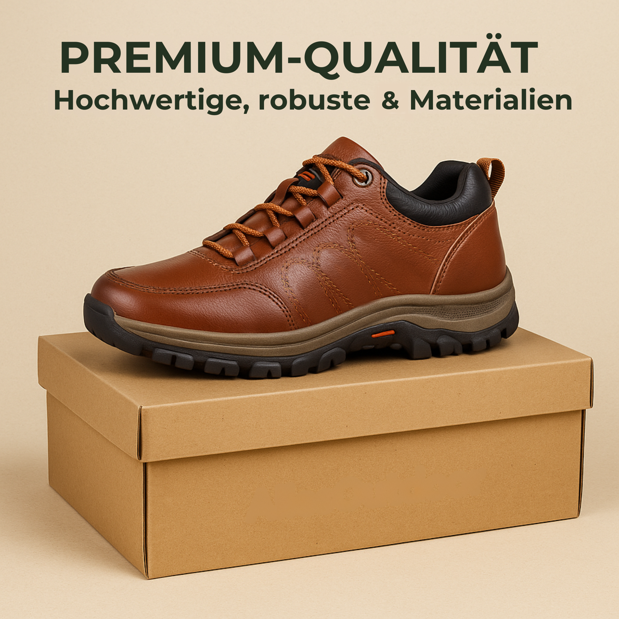 OrthoBalance – Orthopädischer Herrenschuh gegen Fußschmerzen | Ergonomisches Design mit rutschfester Sohle | Alltag & Beruf.