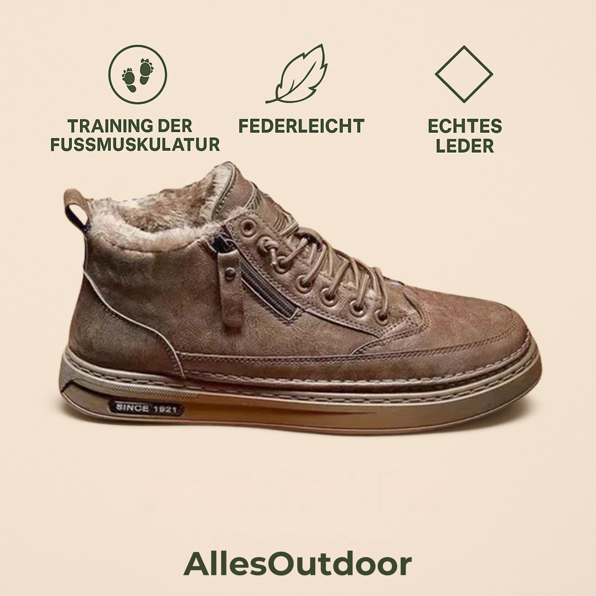 AlpinTrek – Thermo Komfortschuh | schmerzlindernd rutschfest atmungsaktiv – Winter Alltag & Outdoor.