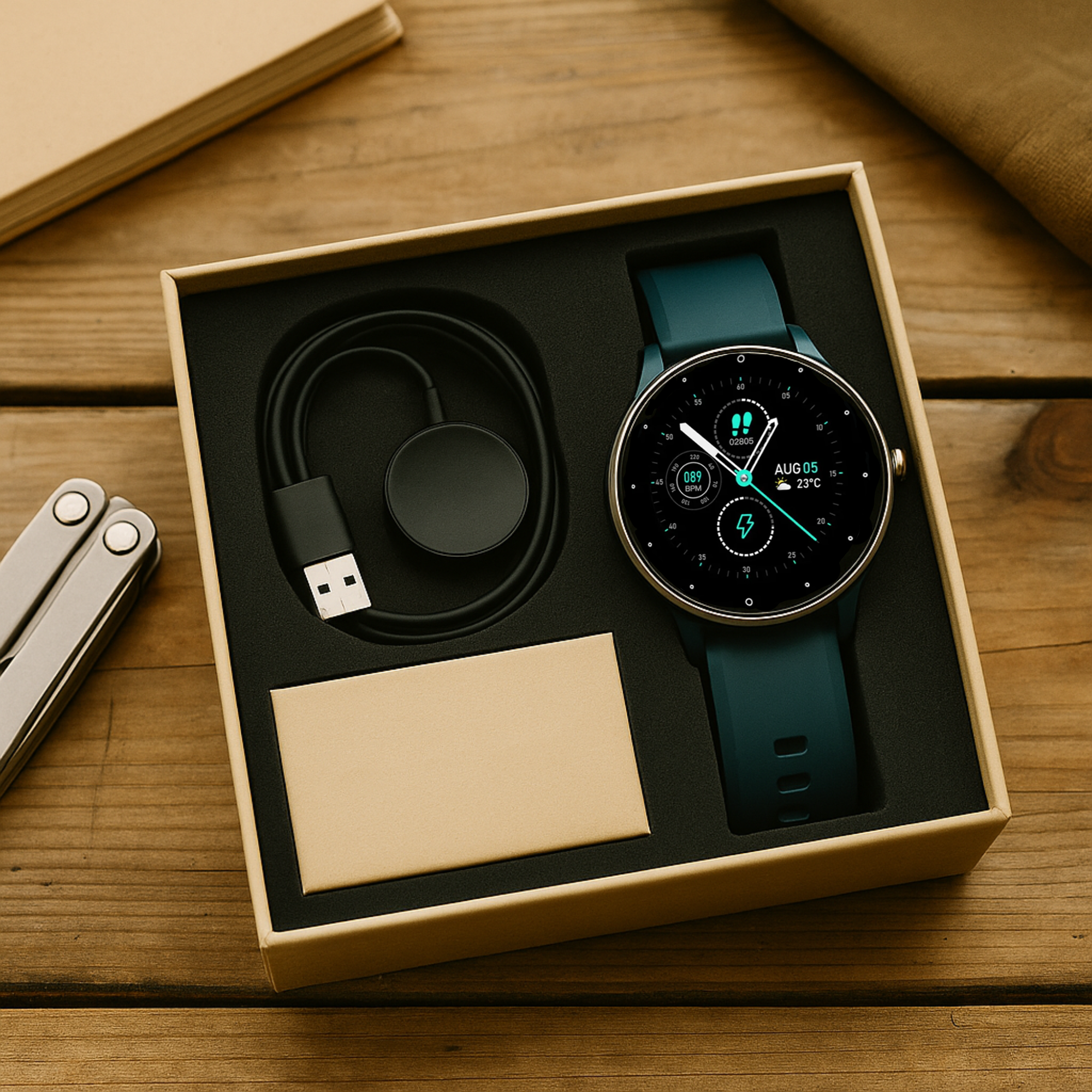 Mediwatch – Smartwatch Blutdruckmessung | Herzfrequenz & Vitaldaten IP67 wasserresistent | für Gesundheit & Sport