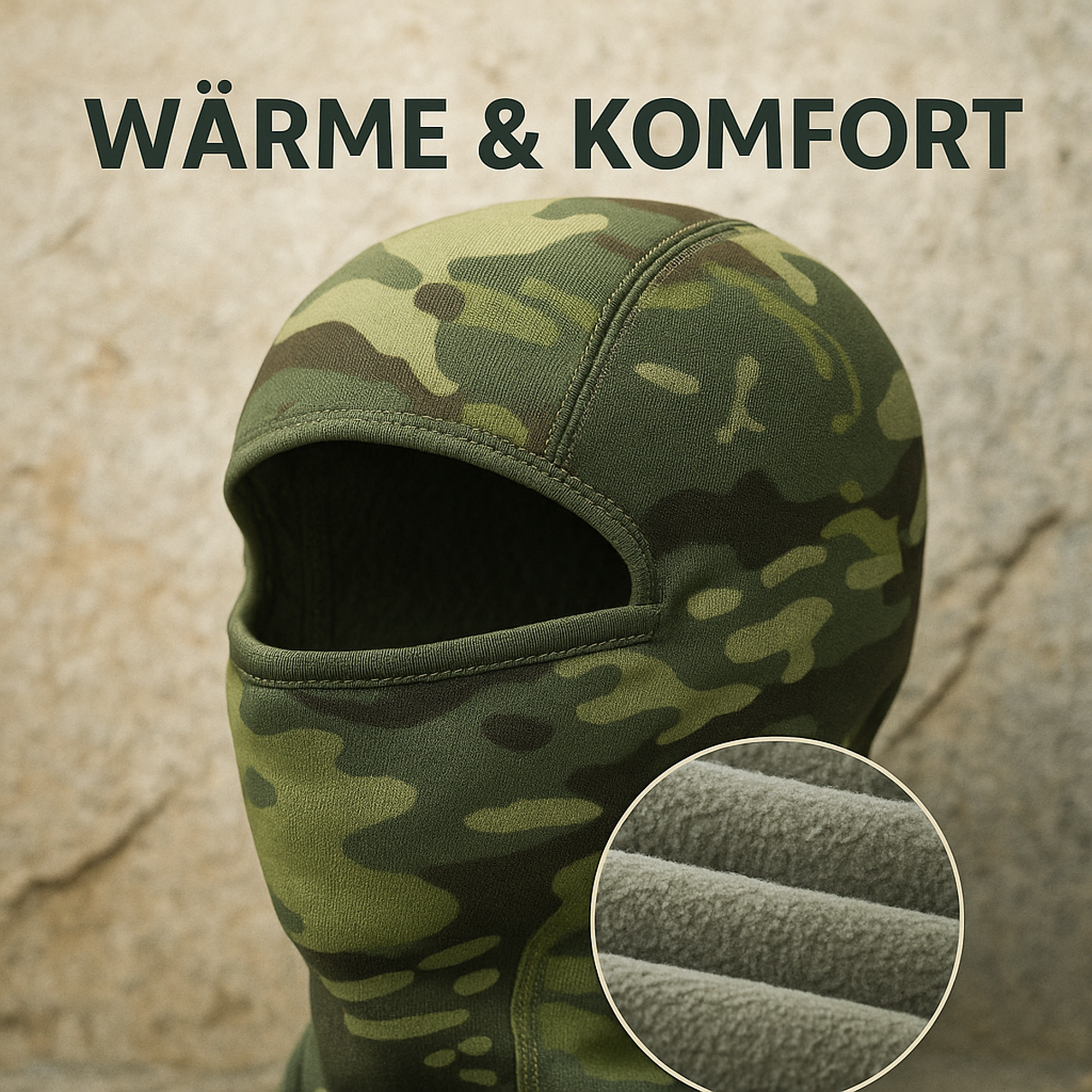 ArcticGuard – Fleece Sturmhaube | winddicht & atmungsaktiv | unisex Outdoor Kälteschutz.